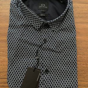 Armani Exchange - Button Up Long Sleeve Dress Shirt